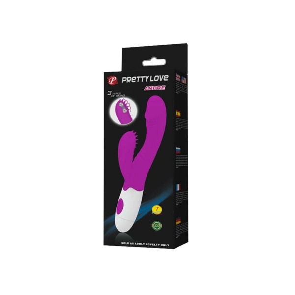 Vibrador Andre Color Púrpura - immagine 8