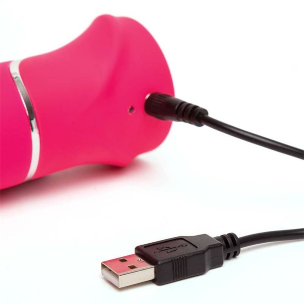 Vibrador Thrusting Realistic USB Pink - immagine 4
