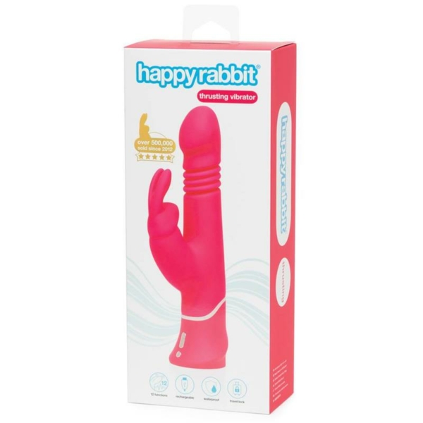 Vibrador Thrusting Realistic USB Pink - immagine 6
