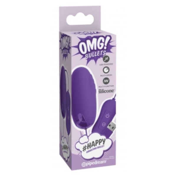 Vibrating Bullet Happy 20 Functions Purple - immagine 3