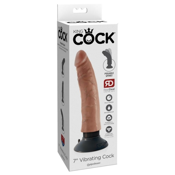 Vibrating Cock 7 Tan - immagine 4