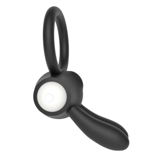 Vibrating Cockring Power Clit Black - immagine 2