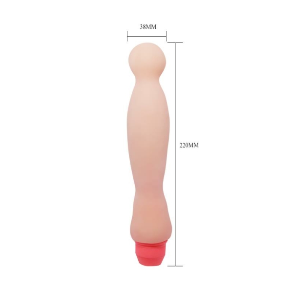 Vibrating Dildo Flesh 22 cm - immagine 6