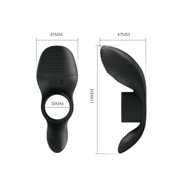 Vibrating Penis Ring USB Silicone - immagine 10