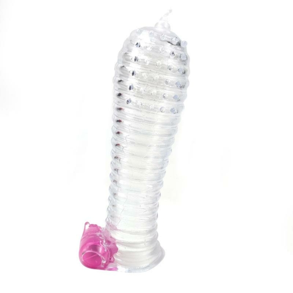 Vibrating Penis Sleeve Clear - immagine 2