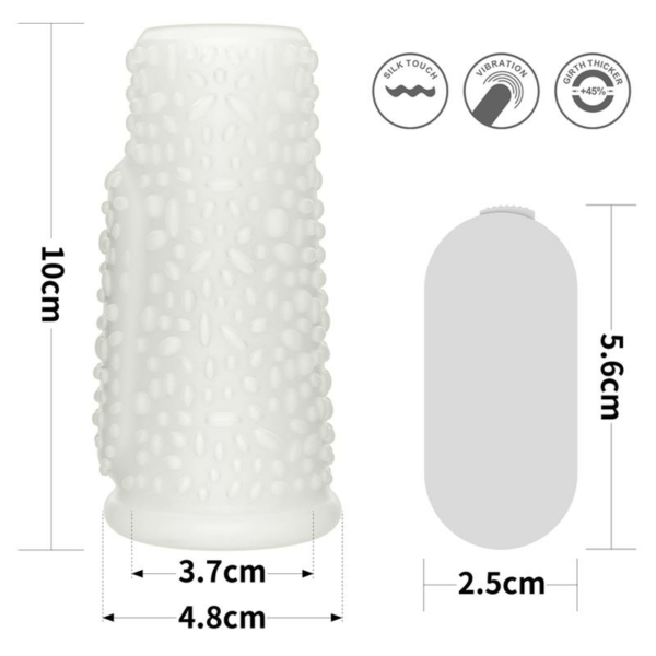 Vibrating Penis Sleeve Drip Knights - immagine 9