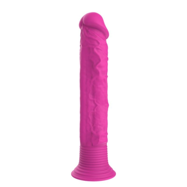 Vibrating Realistic Dildo Silicone Pink - immagine 3