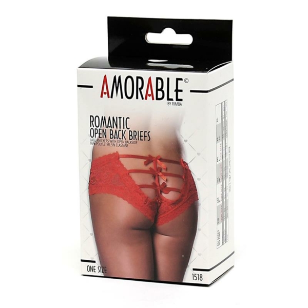 Wide Panties Corset Type Red One Size - immagine 3