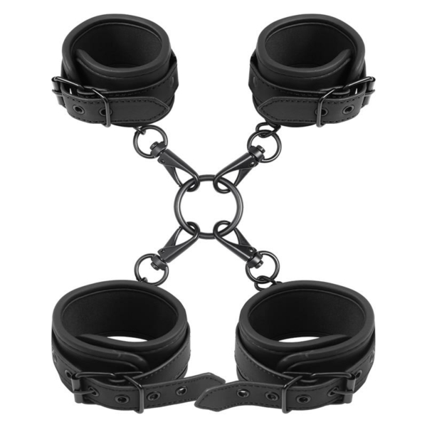 Wrist and Ankle Cuffs Set Vegan Leather - immagine 2